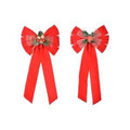 6 Loop Red Velvet Bow With 4 Loop G - Country Silk