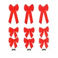 Large And 2 Pack Red Velvet Embosse - Country Silk
