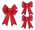 5 Loop 1 Pk And 2 Pk Velvet Bow - Country Silk
