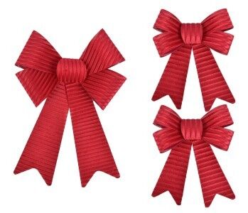 5 Loop 1 Pk And 2 Pk Velvet Bow - Country Silk