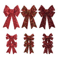1Pk And 2 Pk Velvet Sequin Bow Asst