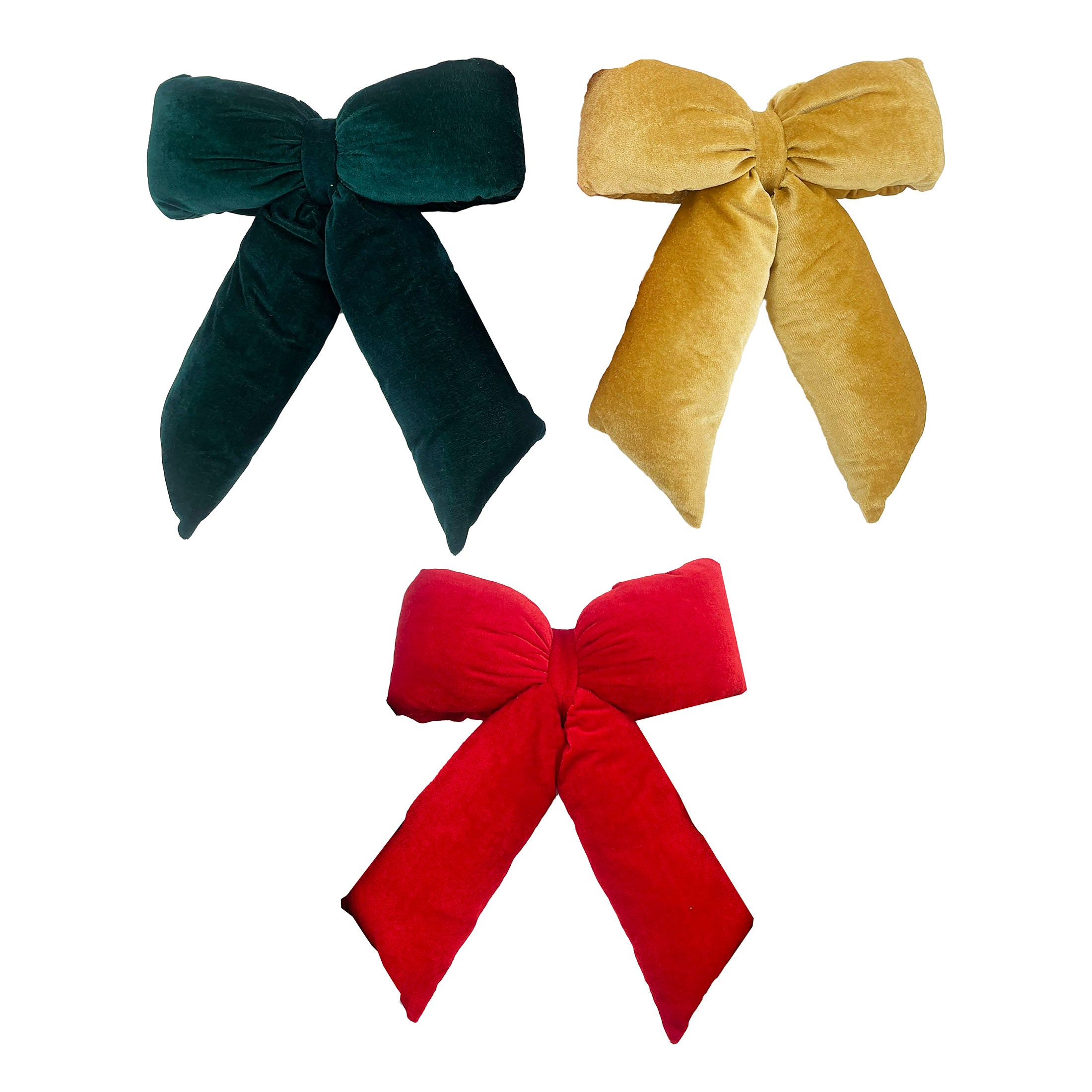 Velvet Pillow Bow