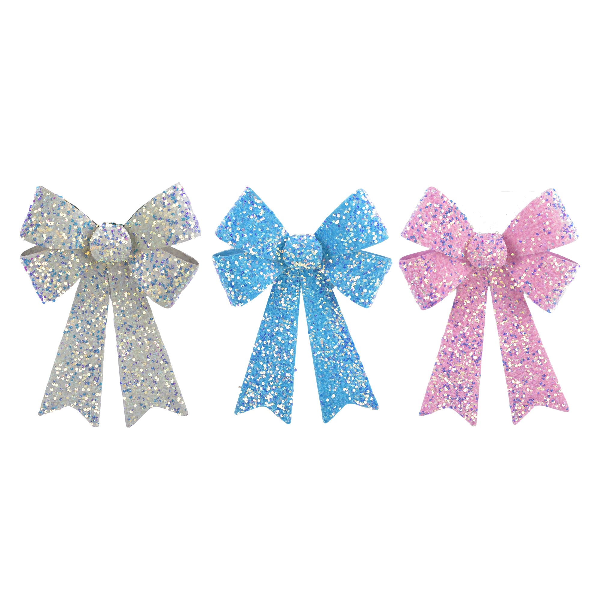 Jumbo Velvet Sequin Bow