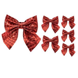 1Pk 2Pk 3Pk Foil Square Bows - Country Silk