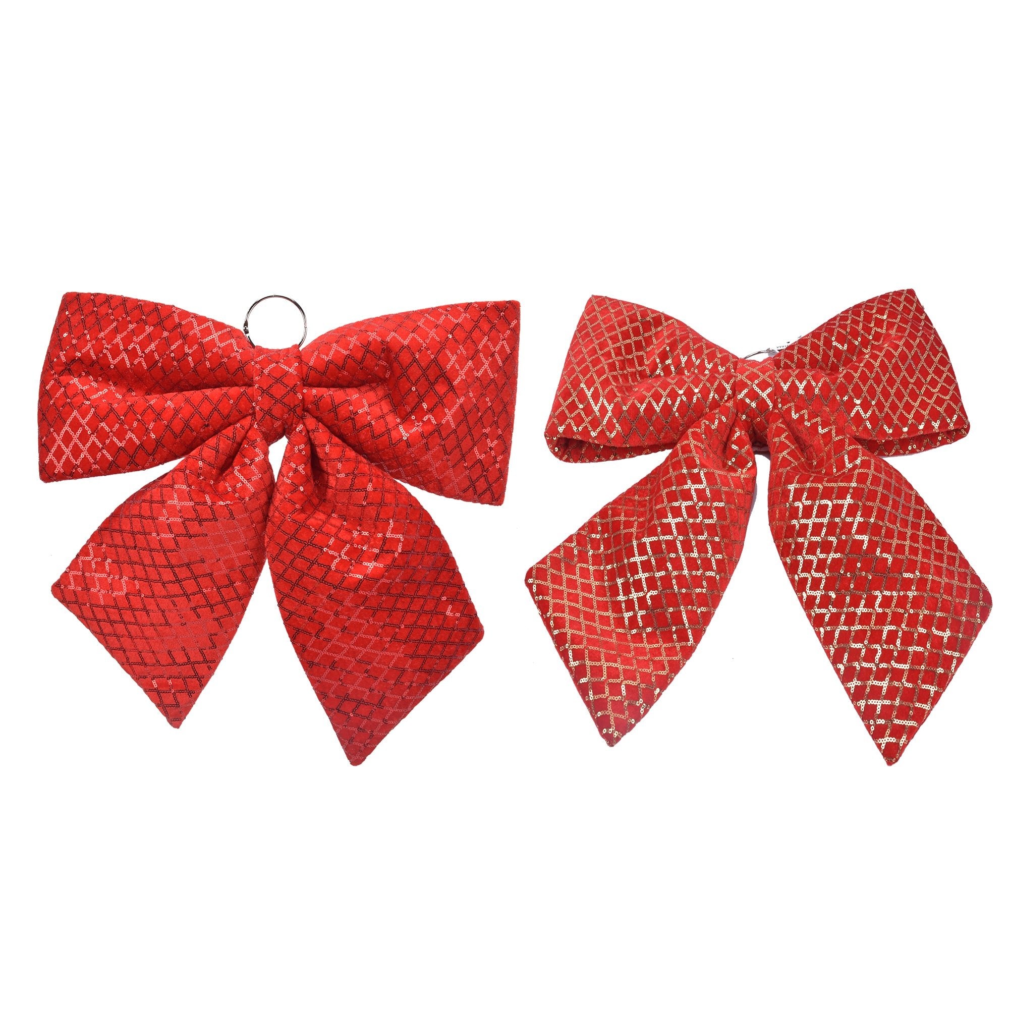Foam Bow Velvet With Lattice Sequin Desi - Country Silk