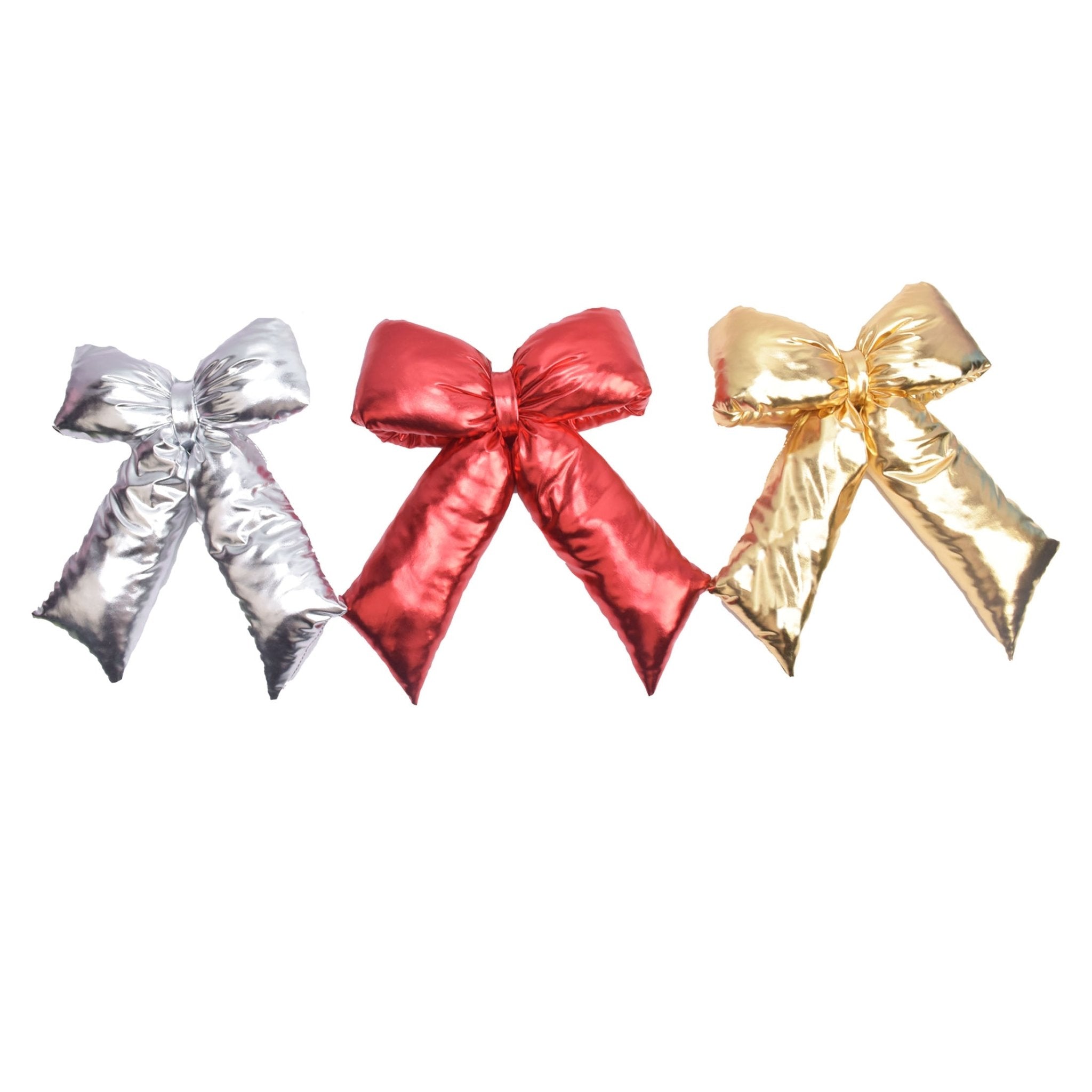 Pillow Bow Mettalic Fabric - Country Silk