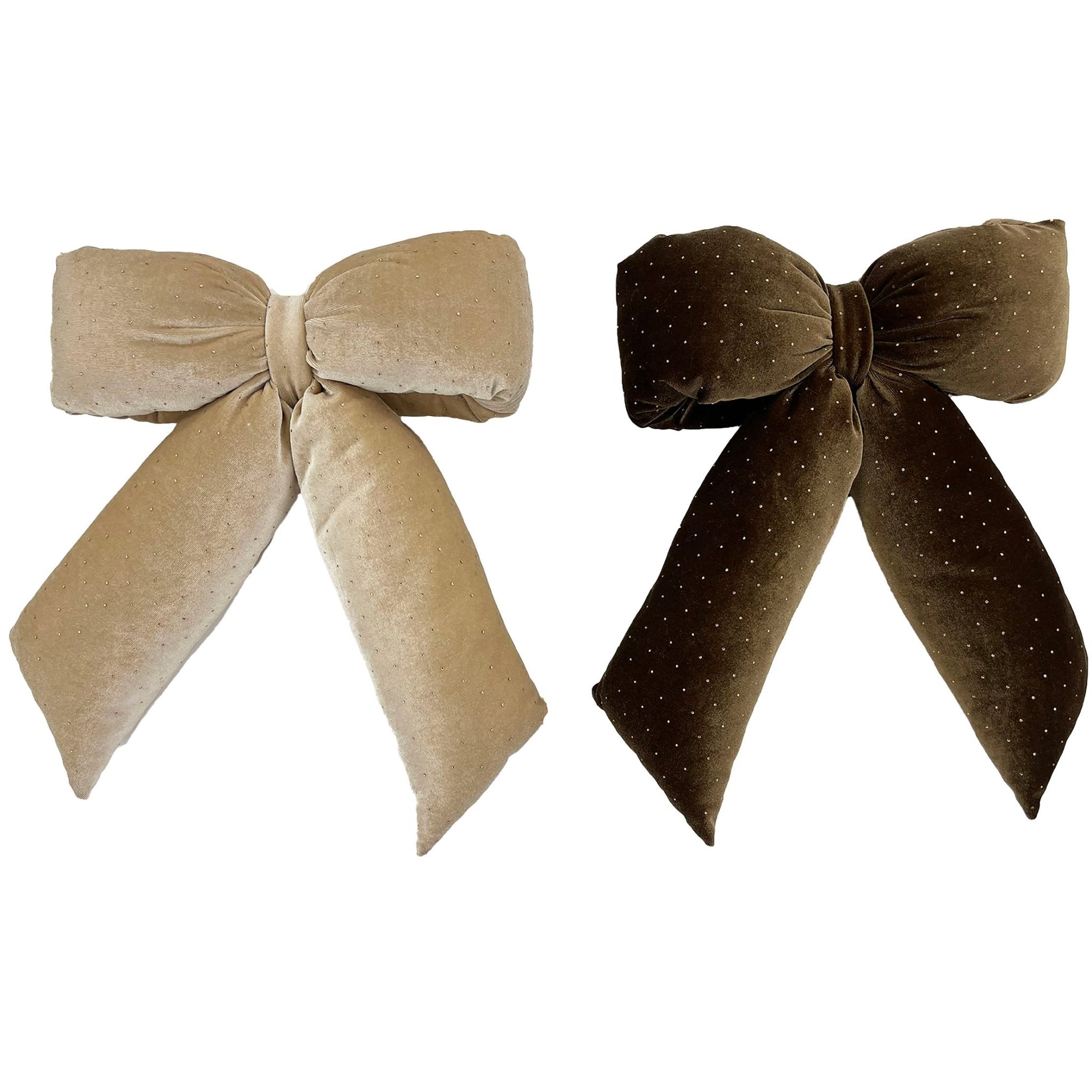 Velvet Pillow Bow With Gem - Country Silk