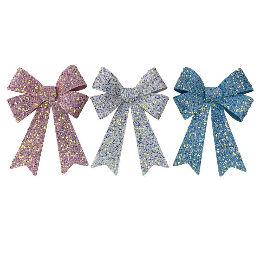 Jumbo Velvetsequin Bow - Country Silk