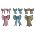 Glitter Pvc Bow 1 Pk And 2 Pk Asst - Country Silk