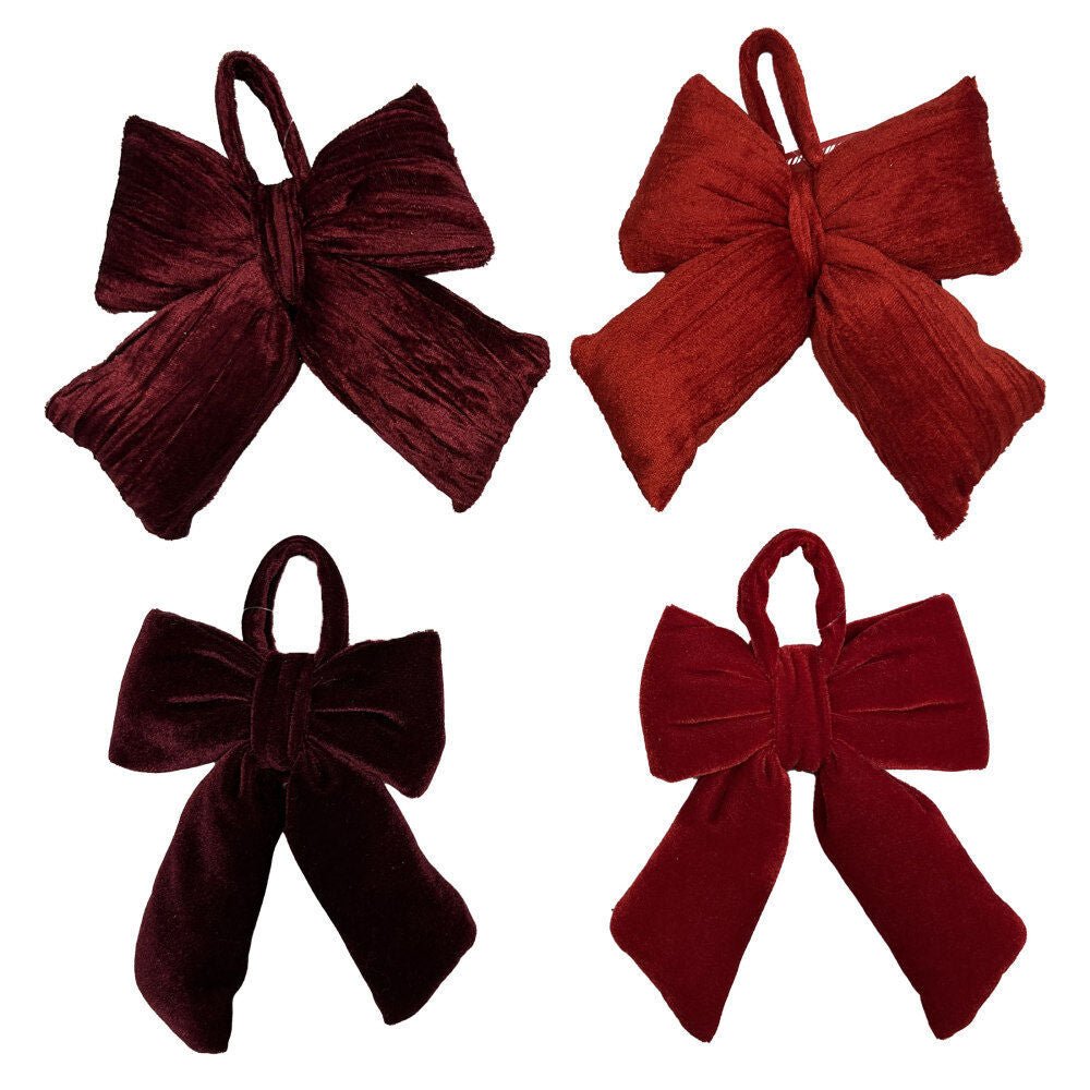 1Pk Velvet Bow 4.33 X 5.91 Inches - Country Silk
