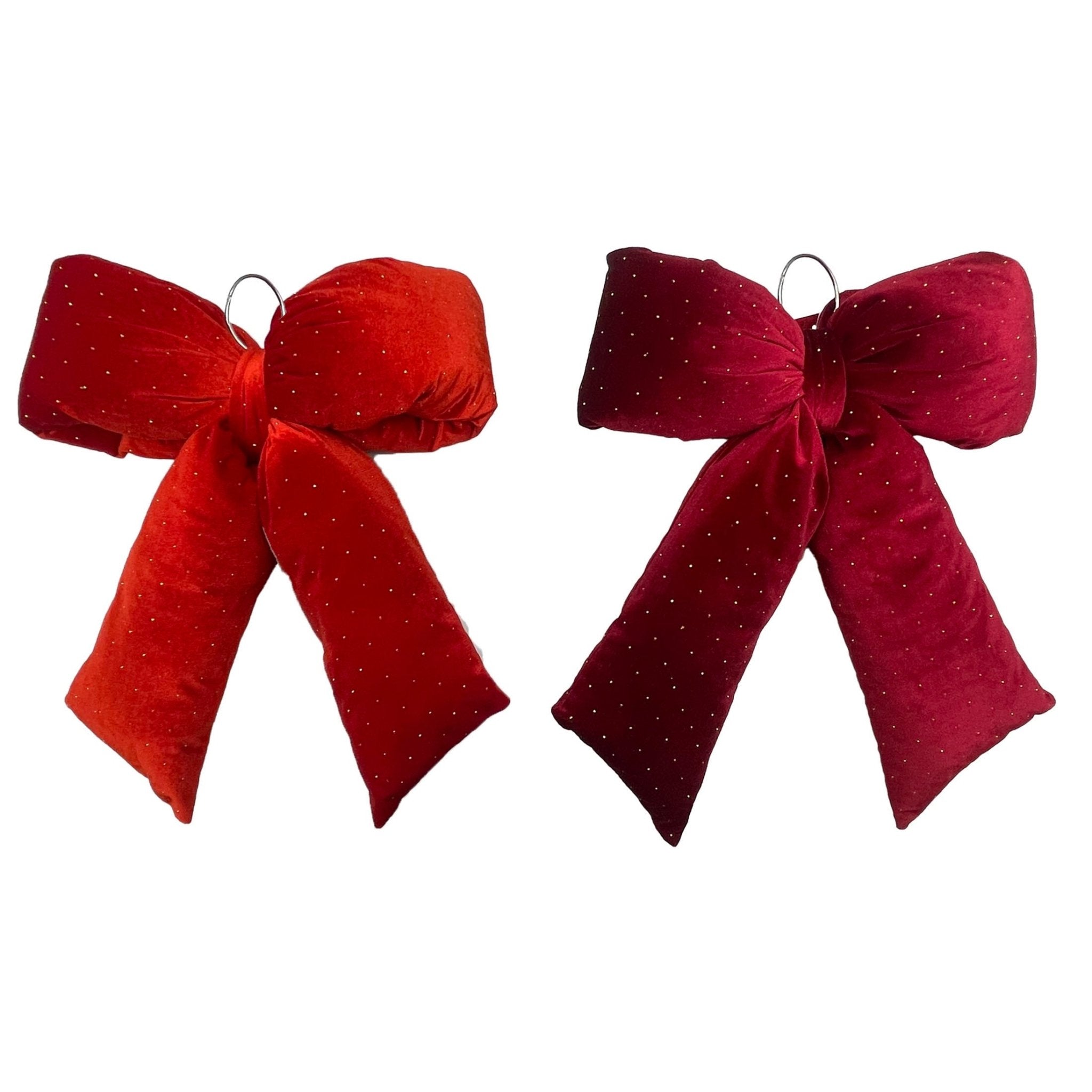 Velvet Pillow Bow With Gem - Country Silk
