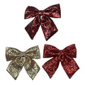 Medium Sequin Foam Bow - Country Silk