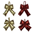 Metallic Pillow Bow Orn - Country Silk
