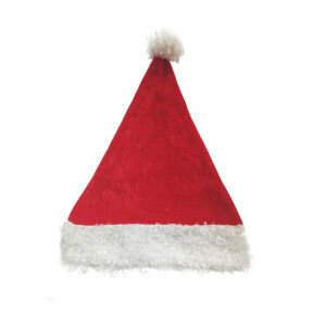 Velvet Hat With Silky White Plush F - Country Silk