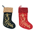 Deluxe Stocking With Merry Christmas Emb