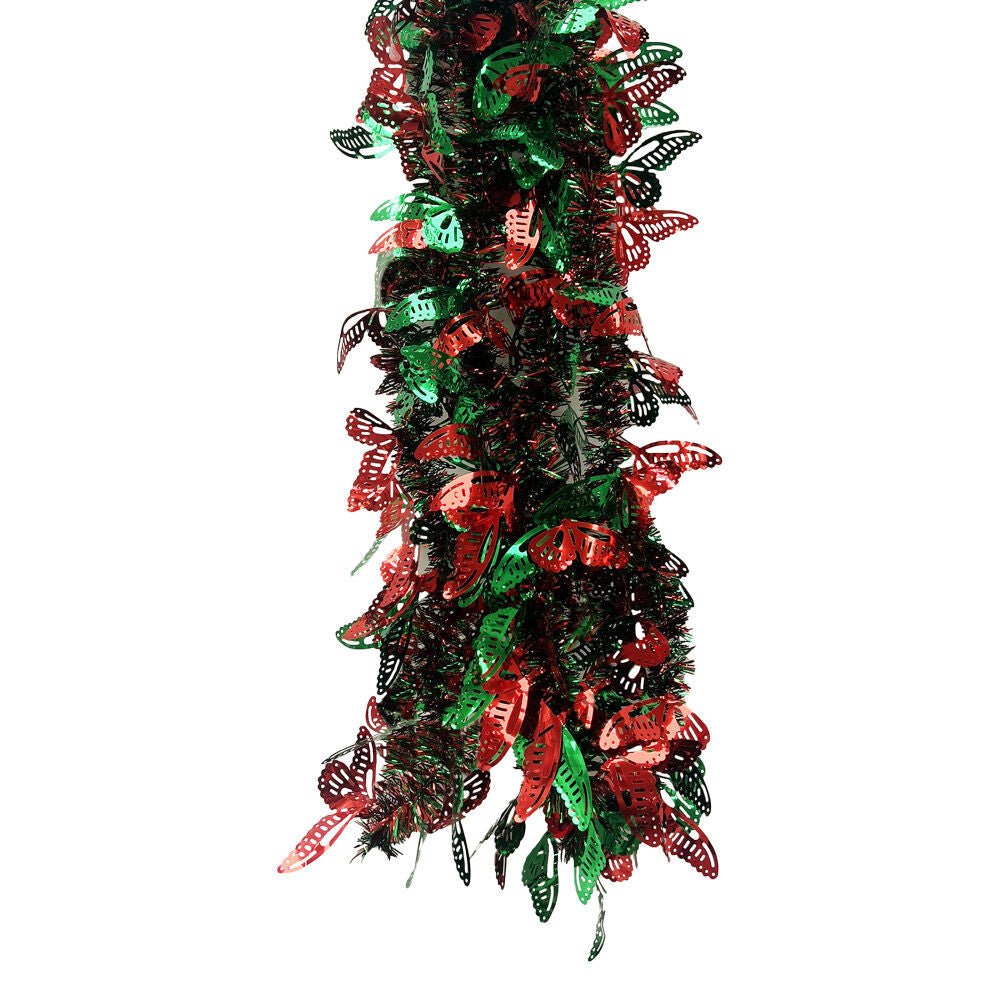 96Inch Butterfly Die Cut Tinsel Garland - Country Silk