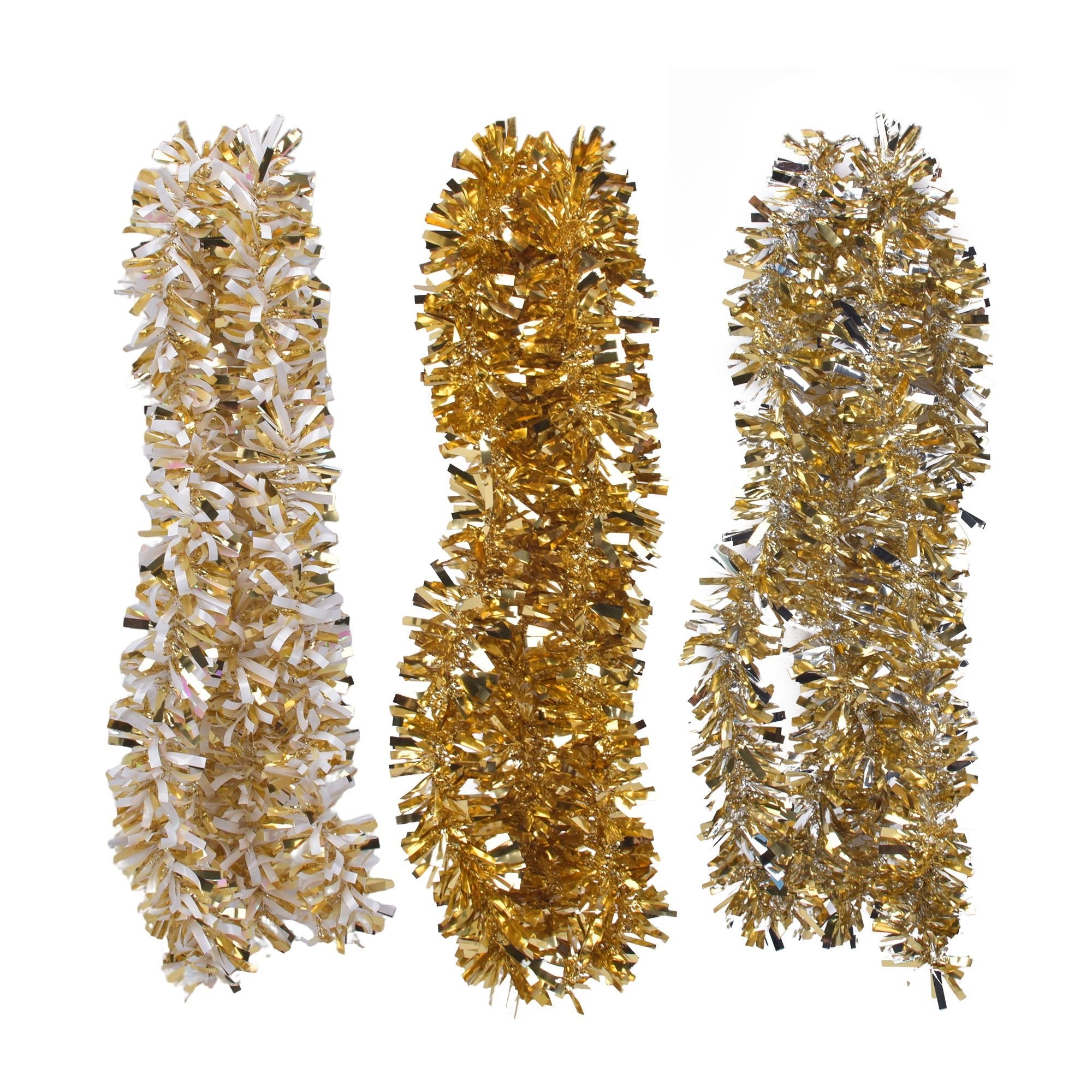 Wide Strand Tinsel Garland - Country Silk