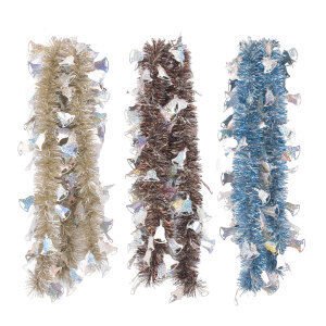 96 Inch Garland With Bell Die Cut - Country Silk
