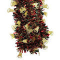 96 Inch Garland With Star And Bell Die - Country Silk