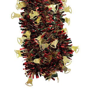 96 Inch Garland With Star And Bell Die - Country Silk