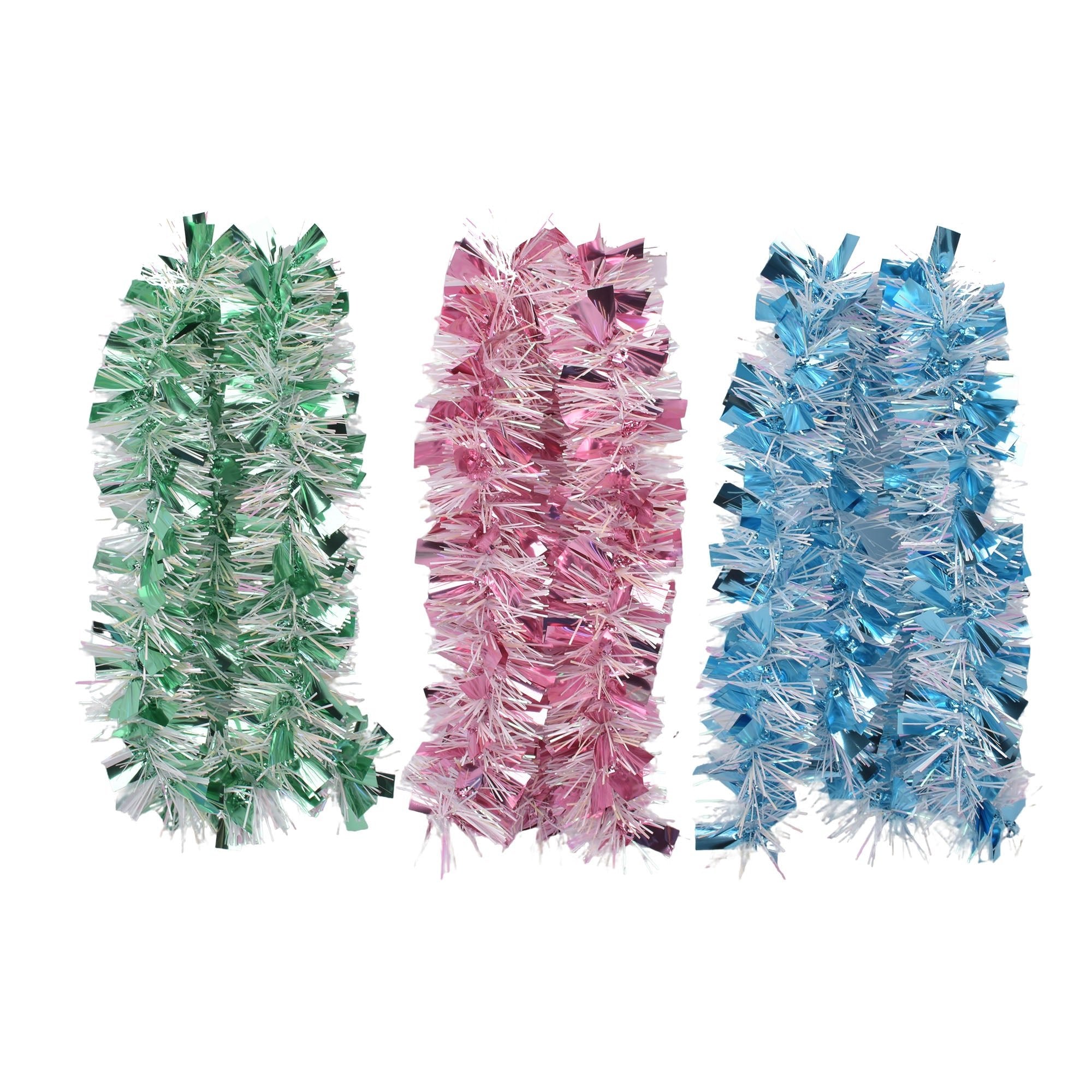 72 Inch Tinsel Extra Wide Snow Garalnd - Country Silk