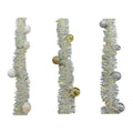 9Ft Irridecent Tinsel Garland With Balls