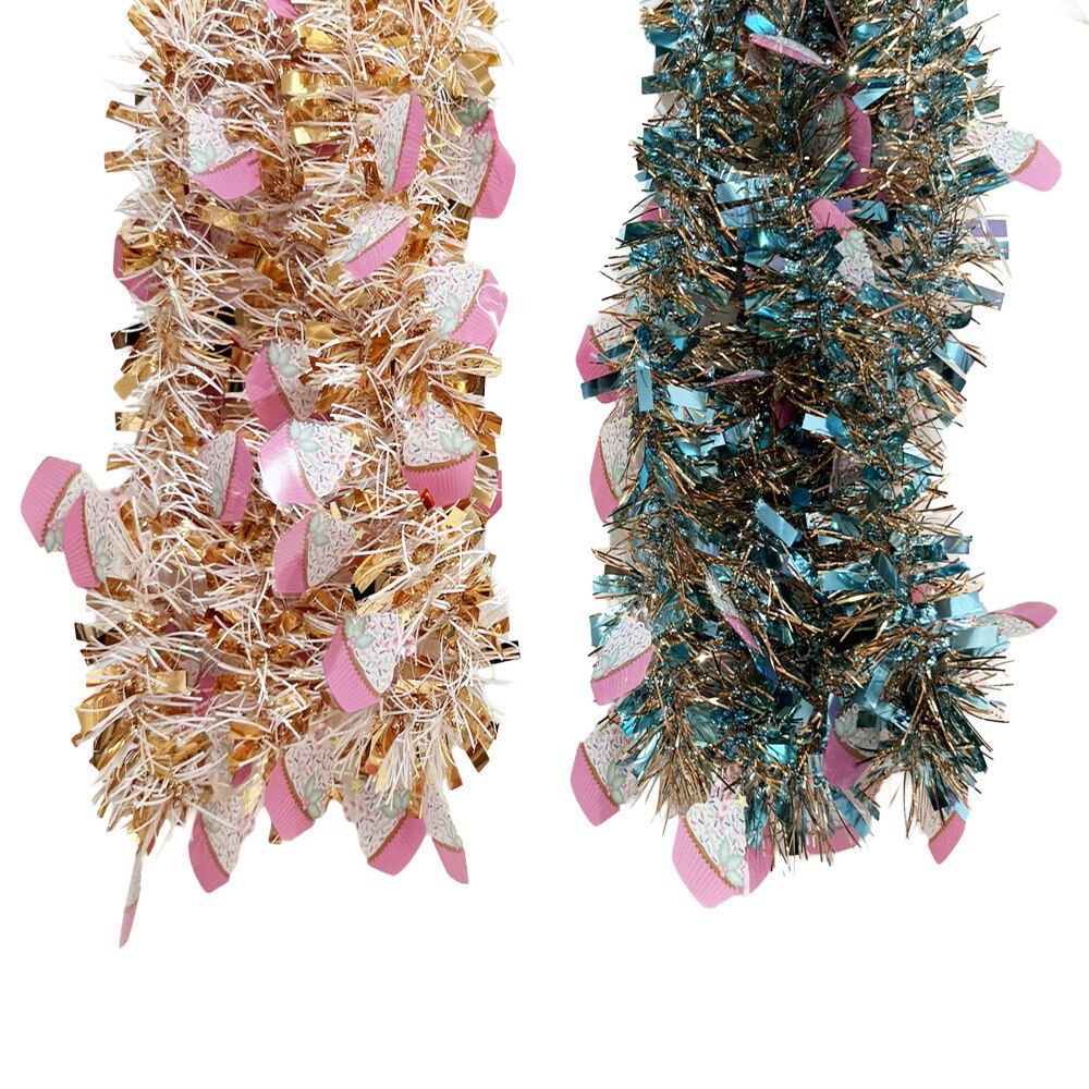 9Ft Ice Cream Print Tinsel - Country Silk