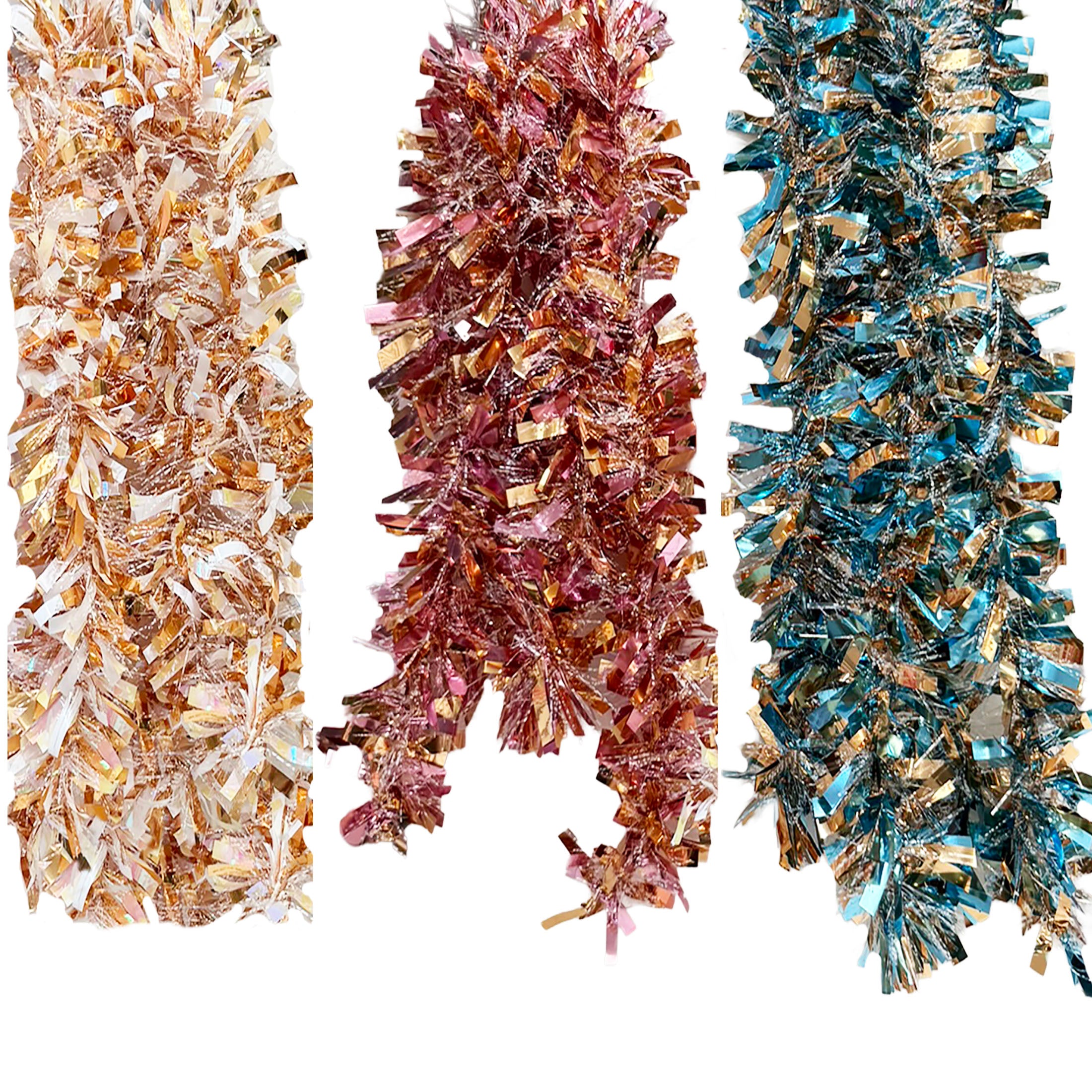 Tinsel With Snow Garland