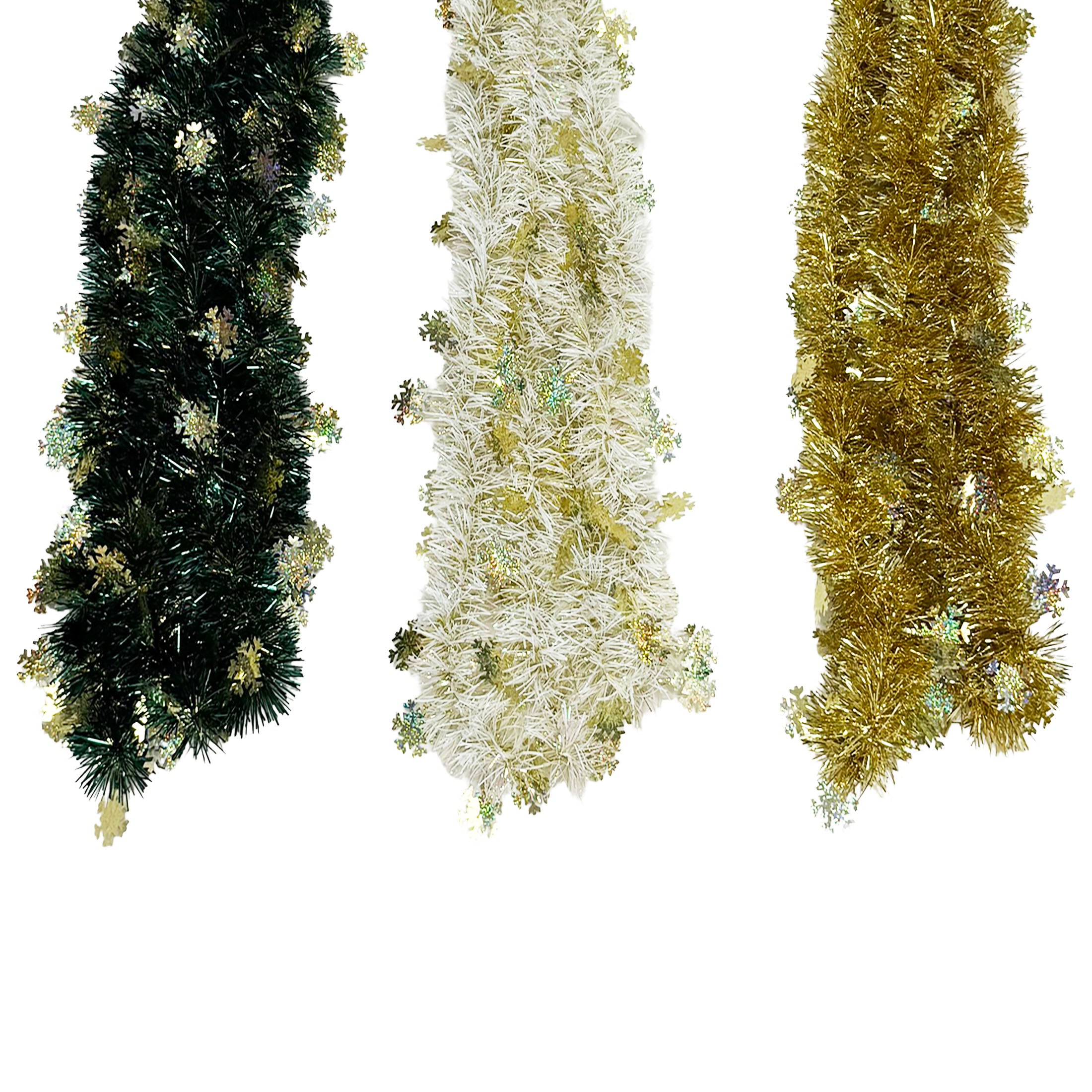 Tinsel With Laser Die Cut Snowflake