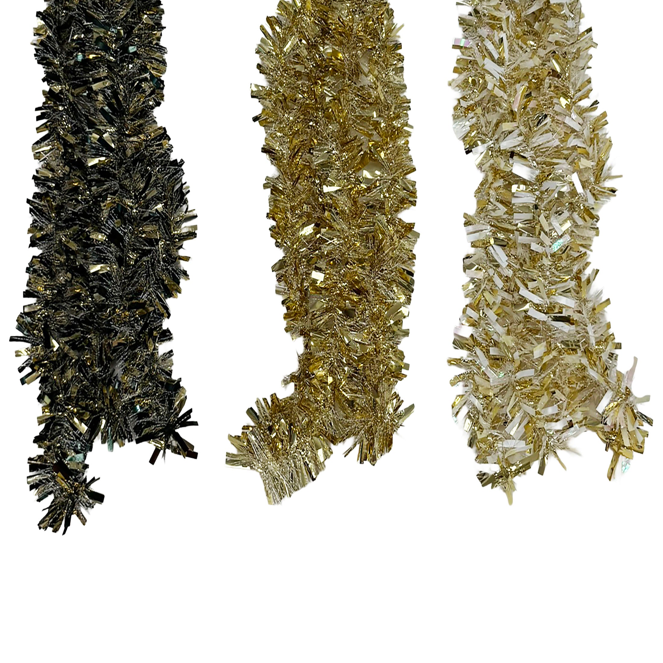 Tinsel With Snow Garland