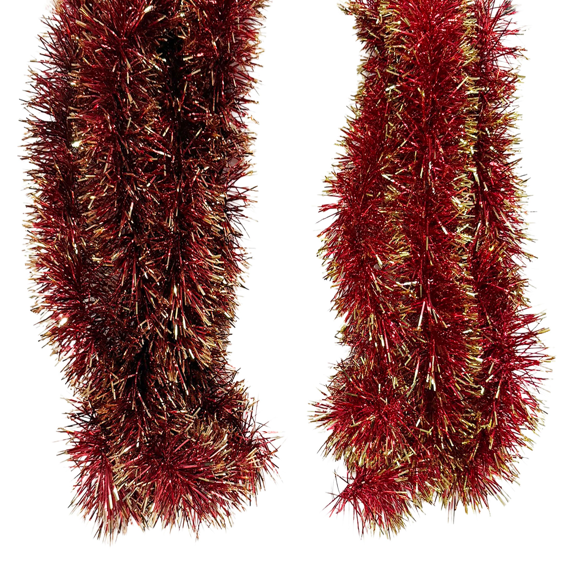 9Ft Tinsel Garland Wth Color Tips