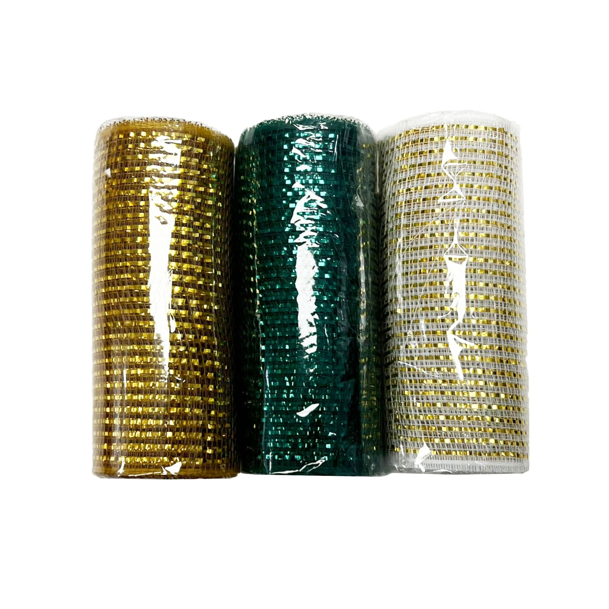 6 X5Yards All Metallic Mesh - Country Silk