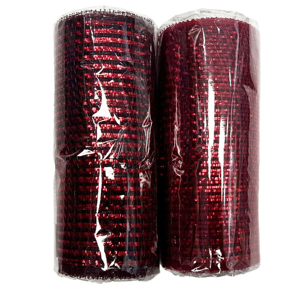 6 X5Yards All Metallic Mesh - Country Silk
