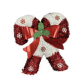 3D Tinsel Double Candy Cane - Country Silk
