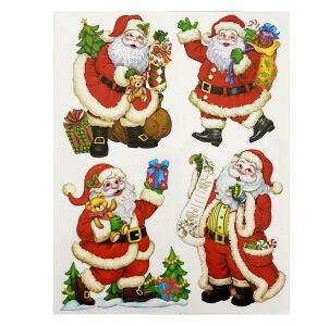 Xmas Room Décor W Glitter Asst4 - Country Silk