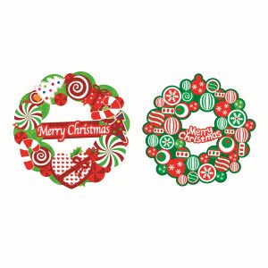 Foam Wreath Decor Assorted Styles - Country Silk