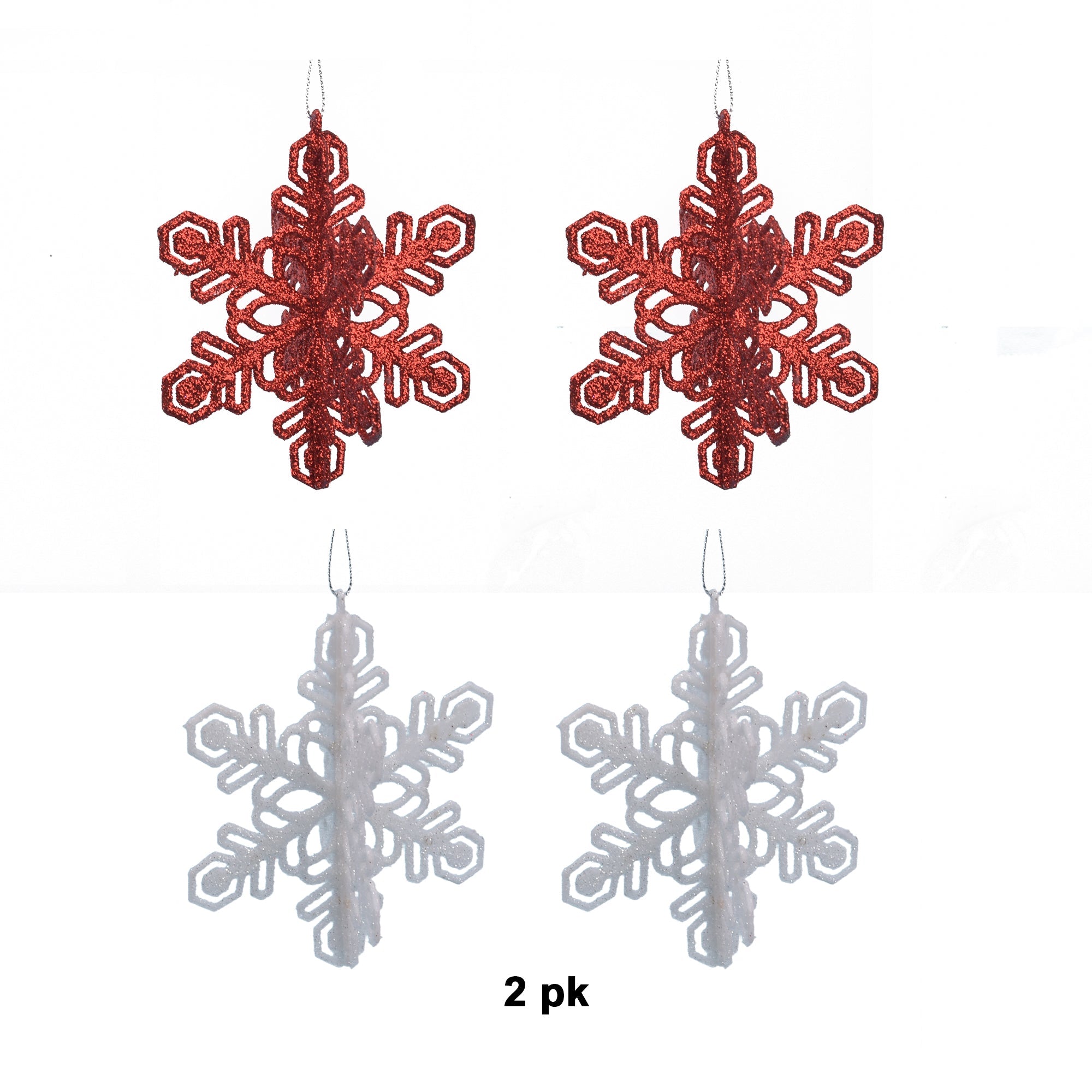 2Pk 3D Snowflake - Country Silk