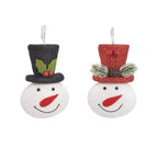 1Pk Smiling Snowman Orn