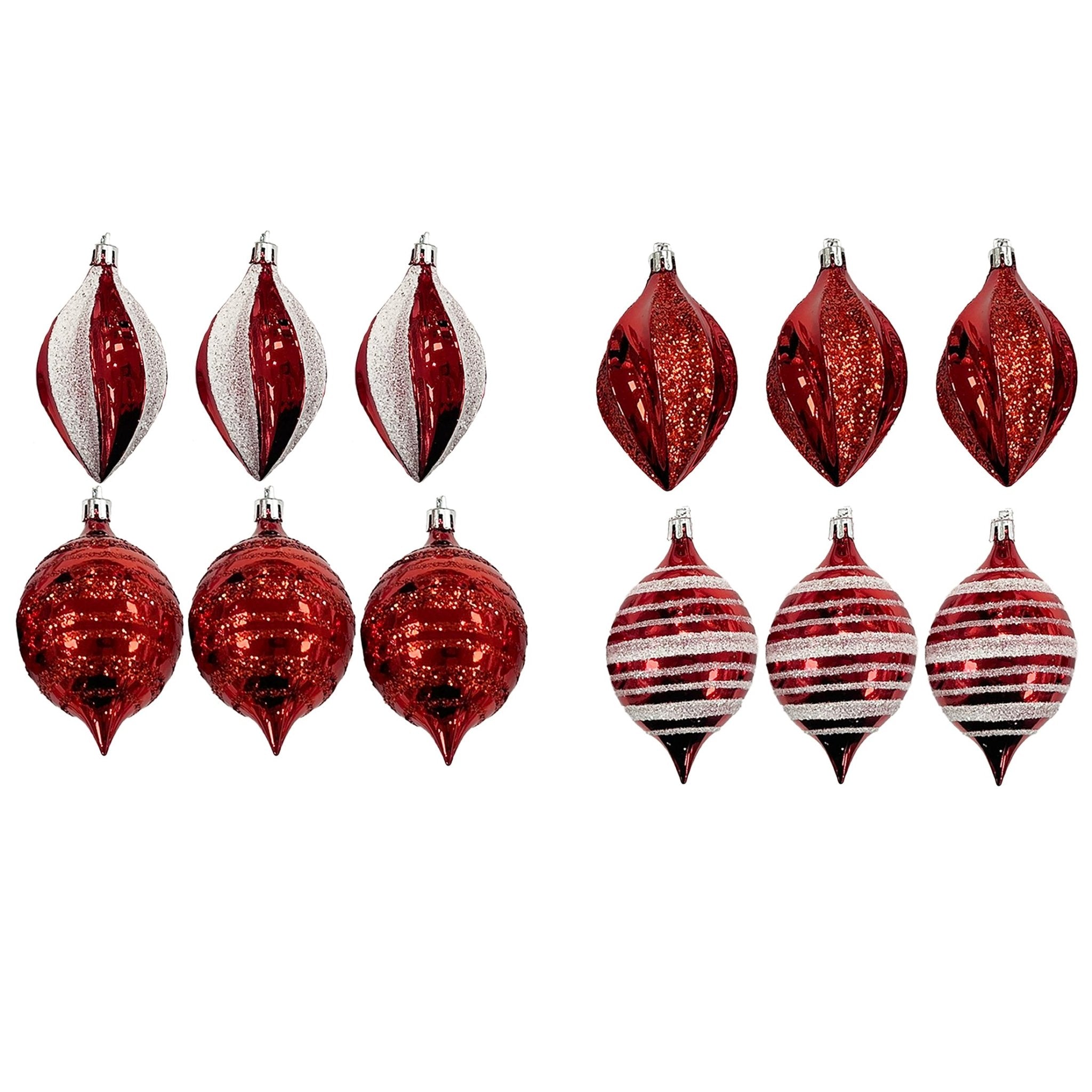 3Pk Short Finial White Glitter Hp 2 Desi - Country Silk