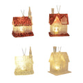 1Pk Light Up Church Wth Glitter