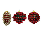 1Pk 80Mm Pearl Orn Wth Asst Design - Country Silk