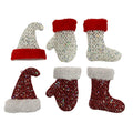 Glitter Stocking Mitten Hat Assortment With Plush Cuff - Country Silk
