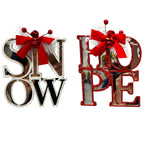 Snow And Hope Mirrored Ornament