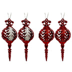 2 Pk Decorated Finials With Hp - Country Silk