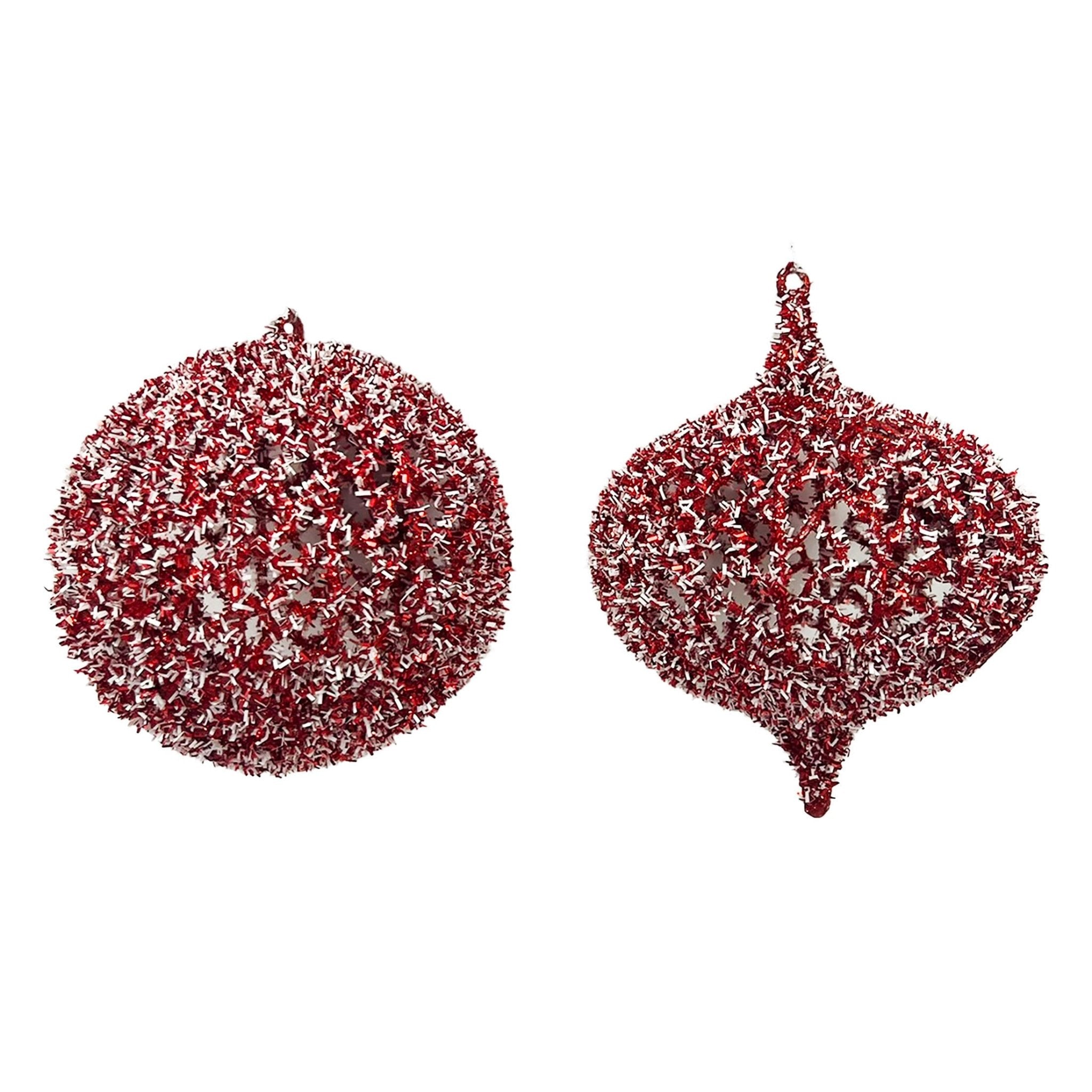 1Pk Large Filligree Glitter Orn Onion - Country Silk