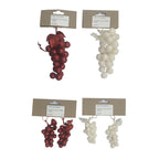 Pvc Glittered Grape Cluster 2 Sizes - Country Silk