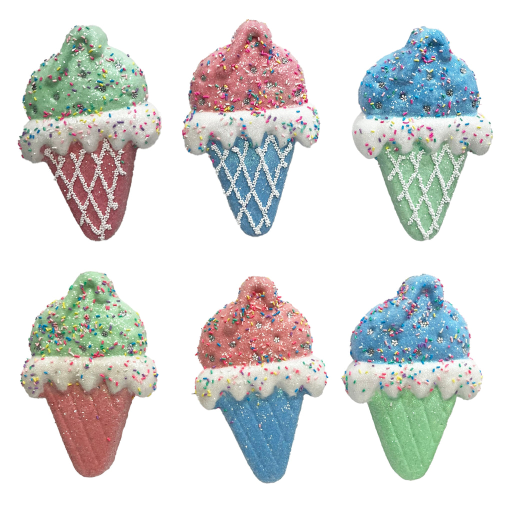 Flat Foam Ice Cream Cone With Sprinkle G