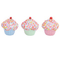 Cup Cake With Sprikle Glitter And Cherry - Country Silk
