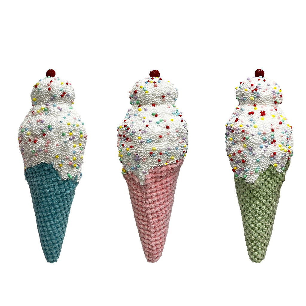 Ice Cream Cone With Sprinkle Glitter And - Country Silk