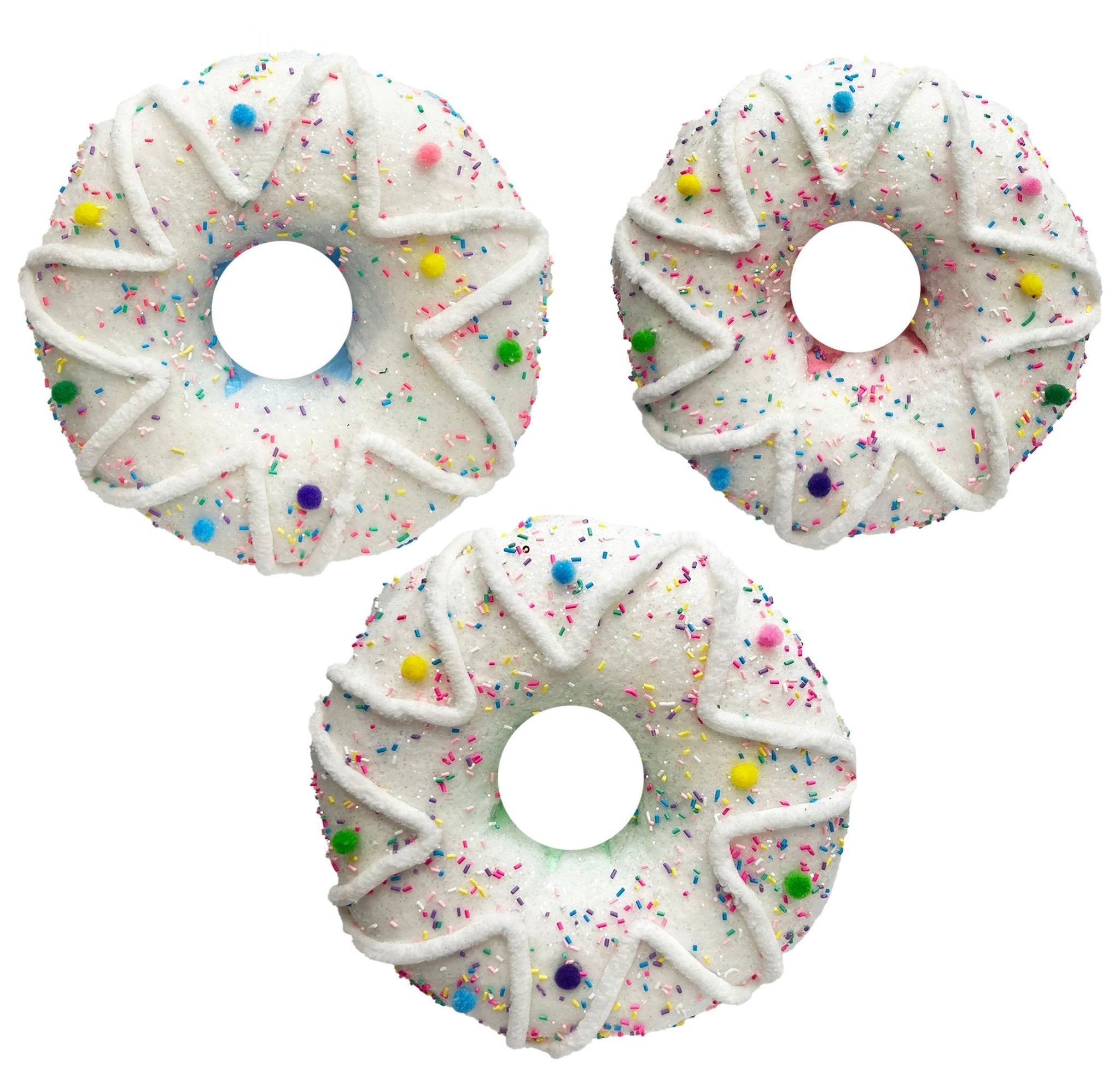 Foam Donut With Sprinkle Glitter - Country Silk